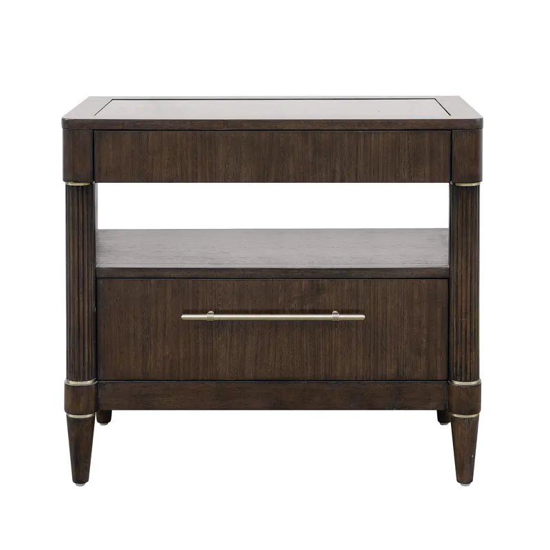 Asher Park Glass Top Bachelor\'s Chest