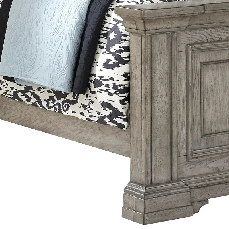 Madison Ridge Heritage Taupe Queen Panel Bed