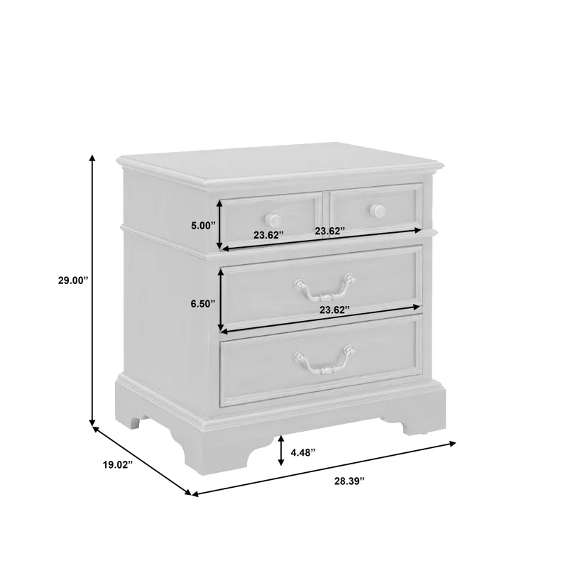 Hickory Creek 3 Drawer Nightstand