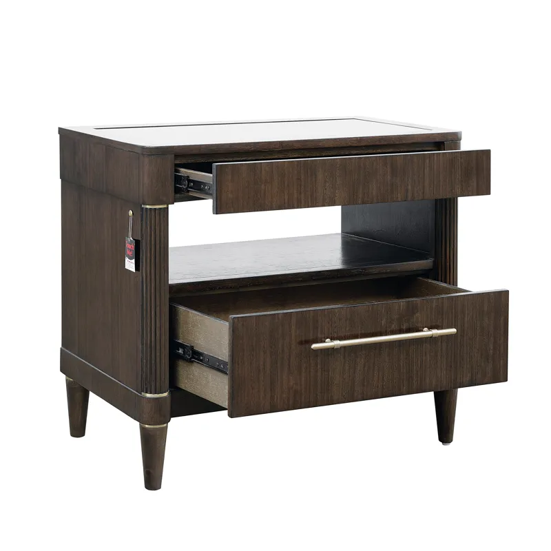 Asher Park Glass Top Bachelor\'s Chest