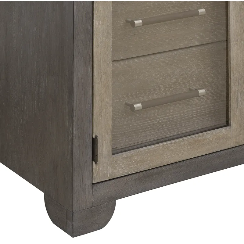 Anderson Park Moose Trail And Frontier Brown China Cabinet
