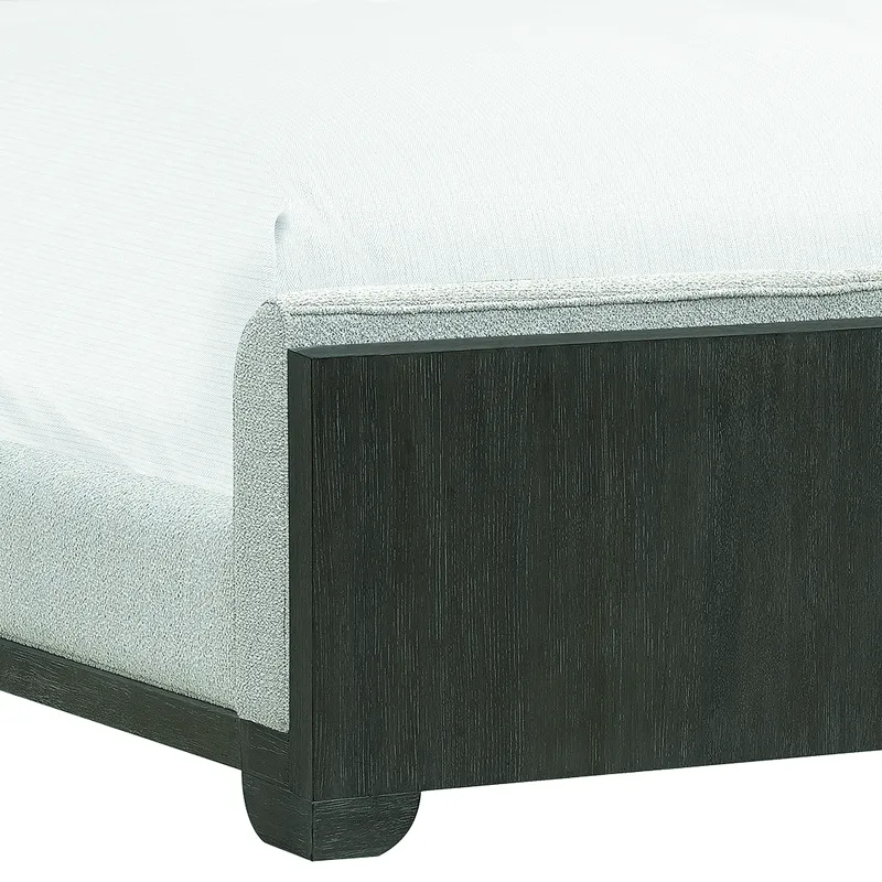 Anderson Park Moose Trail And Frontier Brown Queen Upholstered Bed