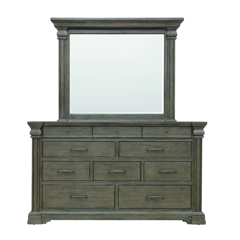 Madison Ridge Brown Dresser Mirror