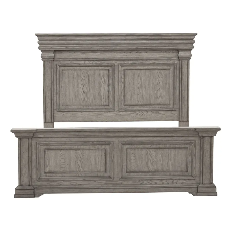 Madison Ridge Heritage Taupe Queen Panel Bed
