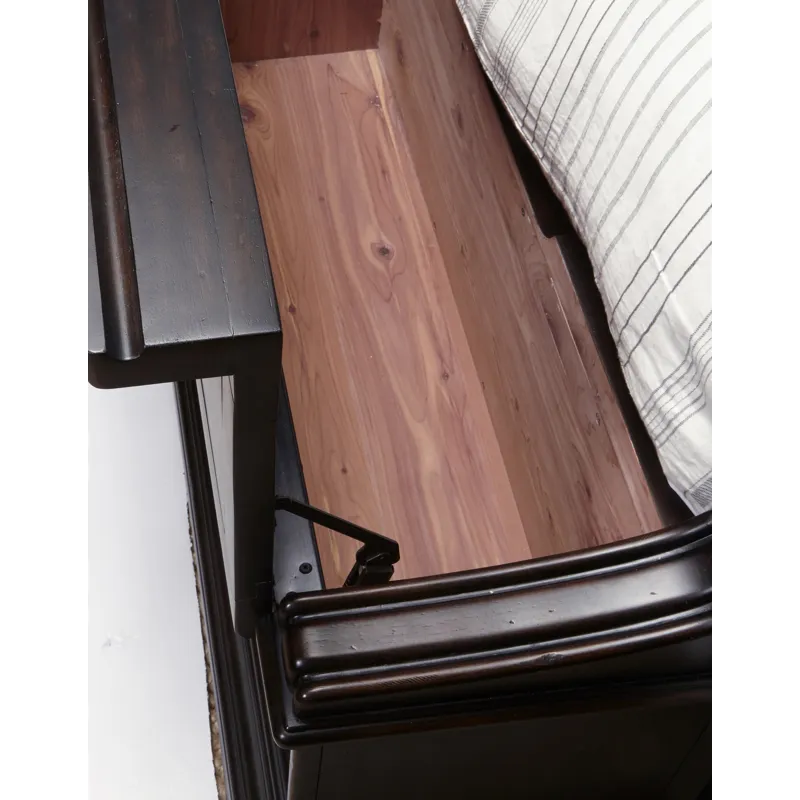 Caldwell Deep Brown Queen Storage Bed
