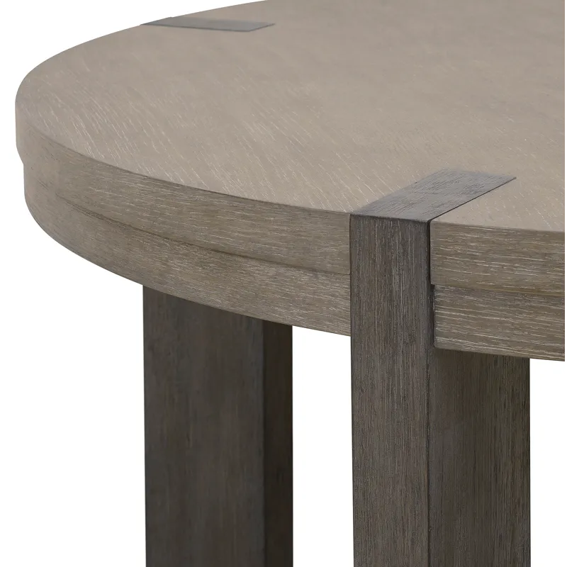 Anderson Park Moose Trail And Frontier Brown Round Dining Table