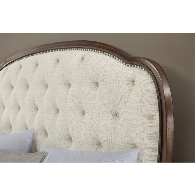 Saddle Creek Timber Brown Upholstered Bed