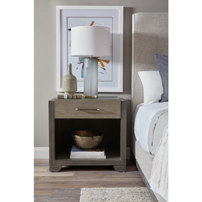 Anderson Park Moose Trail And Frontier Brown Open Nightstand