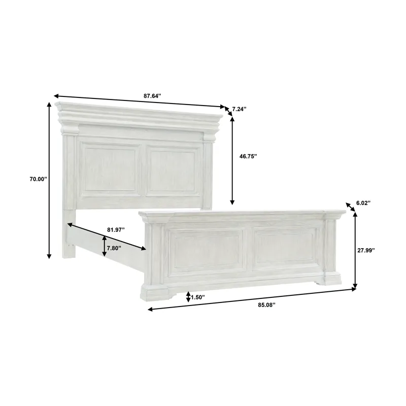 Madison Ridge Brown King Panel Bed