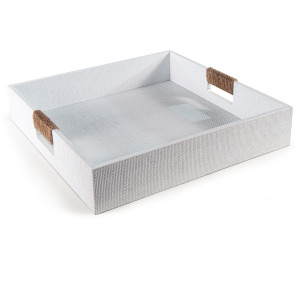 Logia Square Tray Large (White)