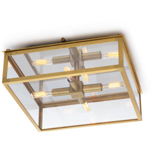 Ritz Flush Mount (Natural Brass)