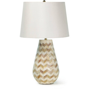 Cassia Chevron Table Lamp (Natural)