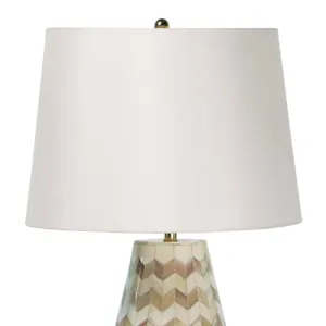 Cassia Chevron Table Lamp (Natural)
