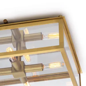 Ritz Flush Mount (Natural Brass)