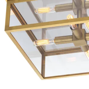Ritz Flush Mount (Natural Brass)