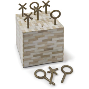 Tic Tac Toe Block (Multi-Tone Bone)