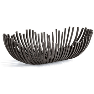 Webbed Bowl Oblong (Blackened Iron)