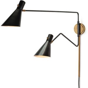 Spyder Sconce (Blackened Brass and Natural Brass)