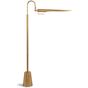Raven Floor Lamp (Natural Brass)
