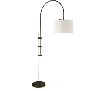 Arc Floor Lamp with Fabric Shade (Oil Rubbed Bronze)