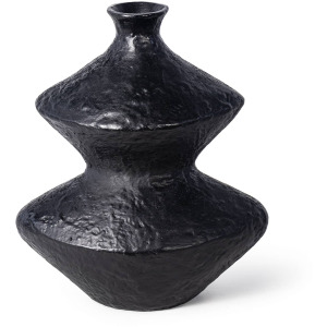 Poe Metal Vase (Black)