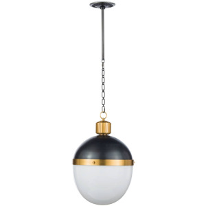 Otis Pendant Large (Blackened and Natural Brass)