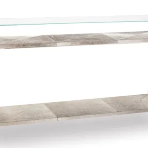Andres Hair on Hide Console Large (Polished Nickel)