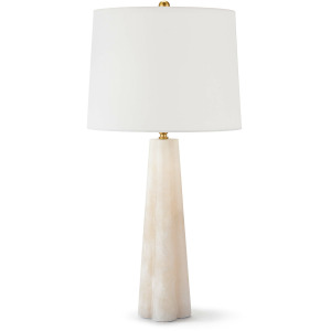 Quatrefoil Alabaster Table Lamp Small