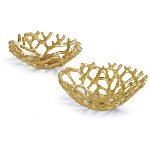 Web Bowl Set of 2 (Gilded)