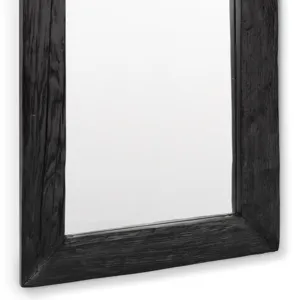 Ash Reclaimed Wood Frame Mirror (Black)