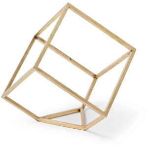 Open Standing Cube (Brass)