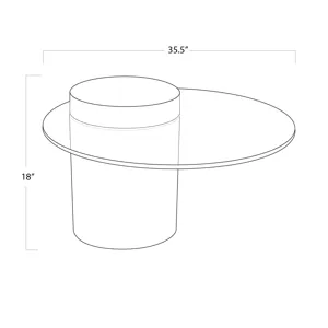 Odette Coffee Table (Black) - 2 cartons