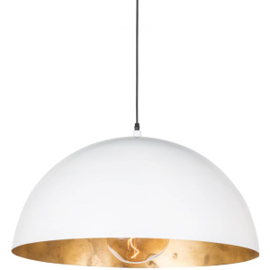 Sigmund Pendant Large (White and Gold)