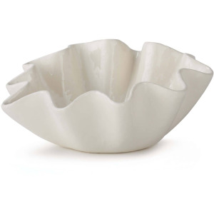 Ruffle Ceramic Bowl Large
