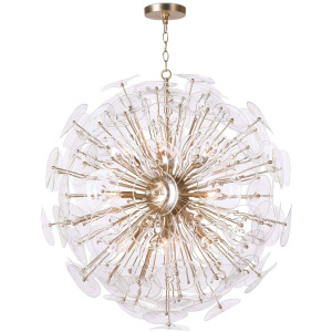 Poppy Glass Chandelier Large (Clear)