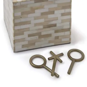 Tic Tac Toe Block (Multi-Tone Bone)