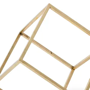 Open Standing Cube (Brass)