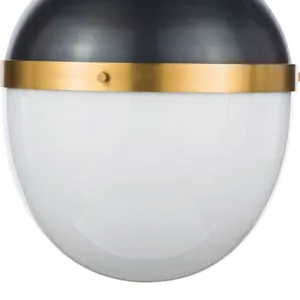 Otis Pendant Large (Blackened and Natural Brass)