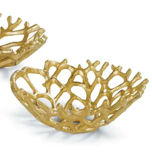 Web Bowl Set of 2 (Gilded)