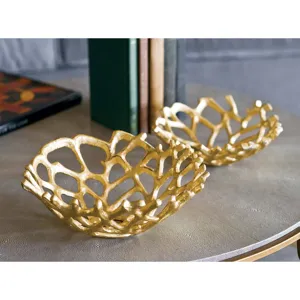 Web Bowl Set of 2 (Gilded)