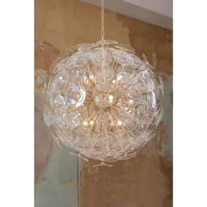 Poppy Glass Chandelier Large (Clear)