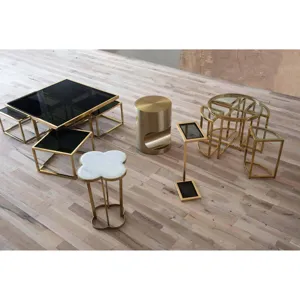 Clover Table (Natural Brass)