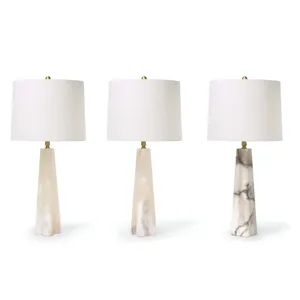 Quatrefoil Alabaster Table Lamp Small