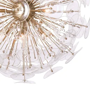 Poppy Glass Chandelier Large (Clear)