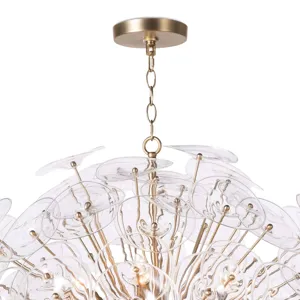 Poppy Glass Chandelier Large (Clear)