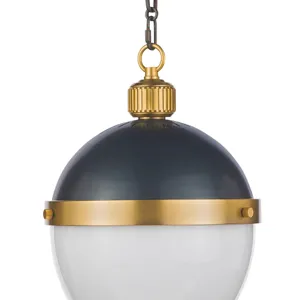 Otis Pendant Medium (Blackened and Natural Brass)