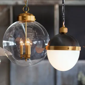 Otis Pendant Medium (Blackened and Natural Brass)