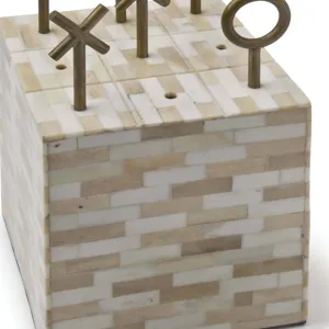 Tic Tac Toe Block (Multi-Tone Bone)