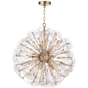 Poppy Glass Chandelier Small (Clear)