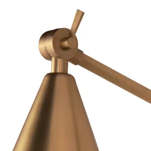 Sal Task Sconce (Natural Brass)